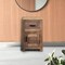 Homeroots Solid Wood End Side Table with Drawer & Door 379815 - alternate 6